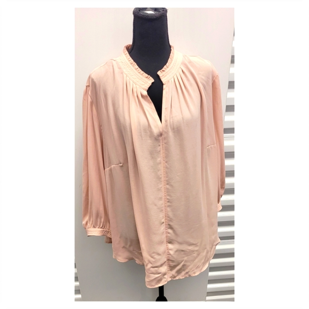 Rose Smoke Sheer Top